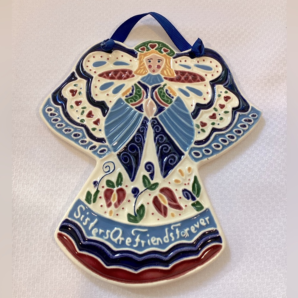 Vintage j. Duban Designs  “ Sisters are Friends Forever “ Decorative Hanging